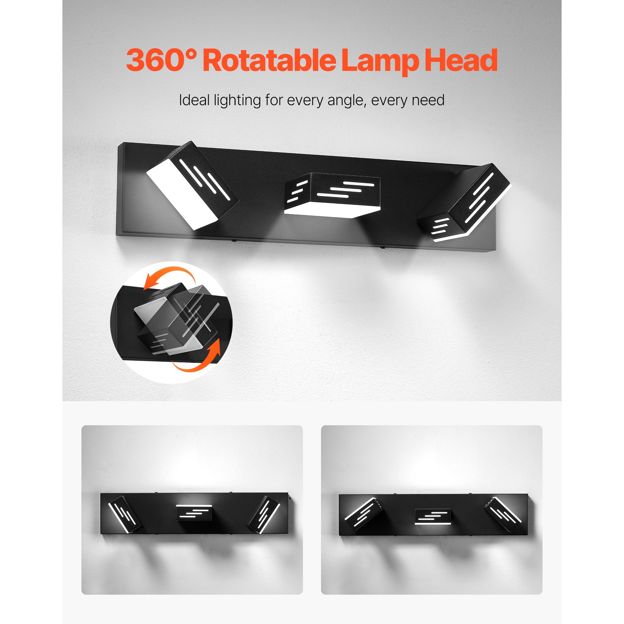 3-light Modern Led Bathroom Vanity Wall Light Fixture_voghion.com